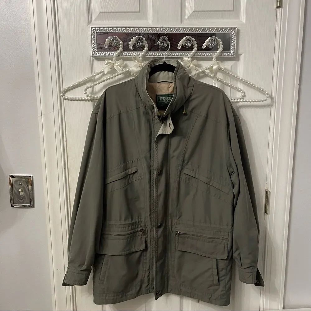 Vintage TT & CO. Men's Green Jacket